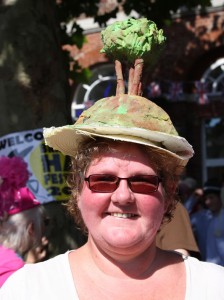2nd Prize of £50 went to Louise Braddock for her Colmer's Hill headgear
